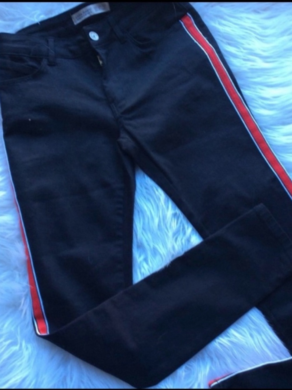 NWT ZARA Z1975 Jeans w/ Side Stripes - Picture 6 of 8